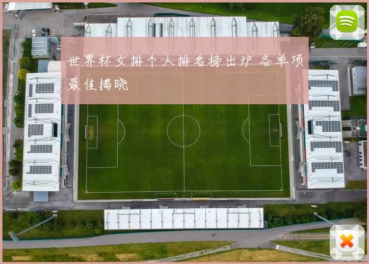 世界杯女排个人排名榜出炉 各单项最佳揭晓